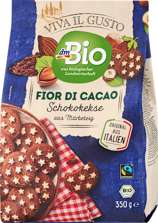 Kakaové keksy Viva Il Gusto Fior di Cacao dmBio