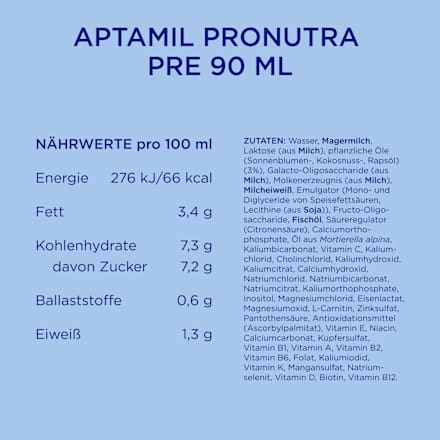 Anfangsmilch Pre trinkfertig von Geburt an, 2x90 ml Aptamil