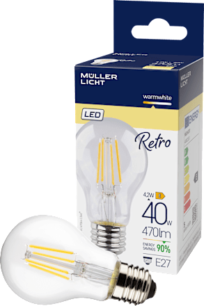 LED Birne Retro 40W 470lm E27 Müller Licht