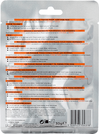 Men Expert Hydra Energie Tuchmaske L'ORÉAL PARiS MEN EXPERT