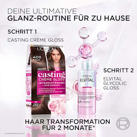 Pflegende-Intensivtönung - Nr. 500 Hellbraun L'ORÉAL PARiS CASTING Crème Gloss