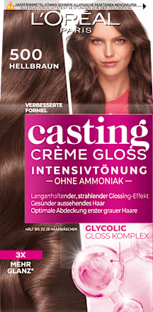 Pflegende-Intensivtönung - Nr. 500 Hellbraun L'ORÉAL PARiS CASTING Crème Gloss