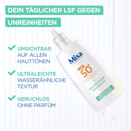 Gesichtsfluid Anti-Unreinheiten LSF 50+ Mixa