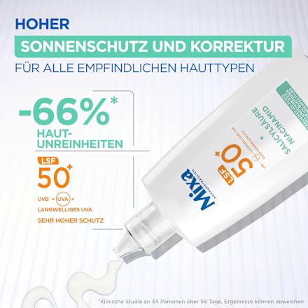 Gesichtsfluid Anti-Unreinheiten LSF 50+ Mixa
