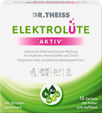 Dr. Theiss Elektrolüte AKTIV Pulver-Sachets Zitronen-Geschmack 15 St DR.THEISS