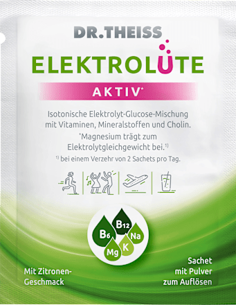 Dr. Theiss Elektrolüte AKTIV Pulver-Sachets Zitronen-Geschmack 15 St DR.THEISS