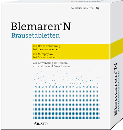 Blemaren N Brausetaletten Urologikum zur Harnalkalisierung und Metaphylaxe ARISTO