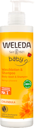 Loțiune curățare și șampon  WELEDA baby