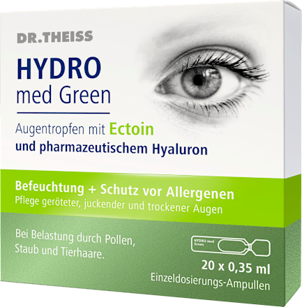 Dr. Theiss Hydro Med Green Augentropfen 20 Ampullen à 0,35 ml DR.THEISS