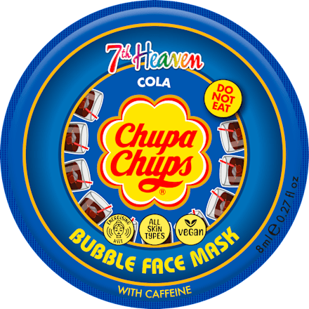 Chupa Chups mască de față spumă cu cola&cafeină  7th Heaven