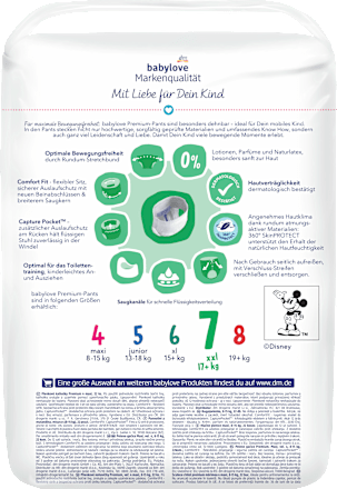 Premium pelene gaćice xxl vel. 7 (18+ kg) babylove