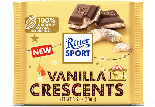 Cioccolato Vanilla Crescents Ritter SPORT