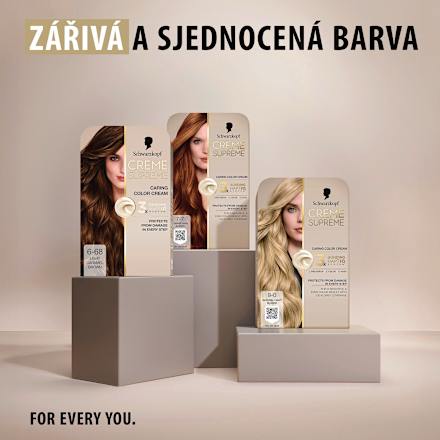 barva na vlasy Creme Supreme 6-68 Tmavá karamelová blond Schwarzkopf CREME SUPREME