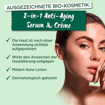 Anti Aging Serum 2in1 mit Hyaluronsäure GARNIER BIO