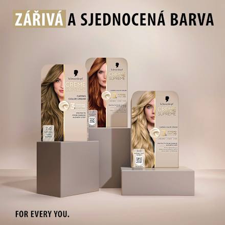 barva na vlasy Creme Supreme 7-0 Přirozená blond Schwarzkopf CREME SUPREME