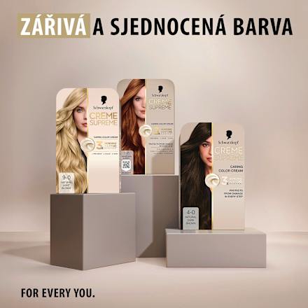 barva na vlasy Creme Supreme 9-0 Přirozená velmi světlá blond Schwarzkopf CREME SUPREME