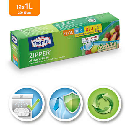 Zipper Allzweckbeutel 1 L Toppits