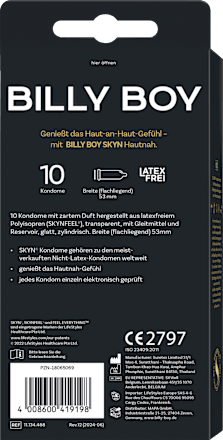 Kondome Skyn Hautnah BILLY BOY