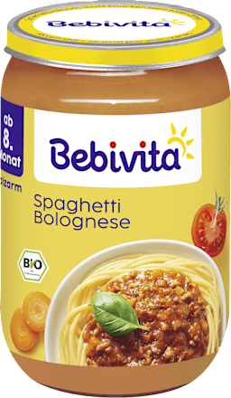 EKO junior obrok od povrća i špageta s mesom - bolognese, 8+ mj. Bebivita