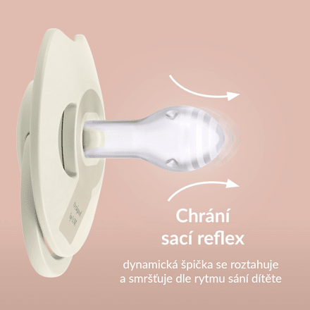 Prime dudlík silikonový 18m+ Pistachio/Green LOVI