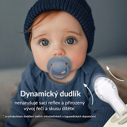 Prime dudlík silikonový 18m+ Nude/Blush LOVI