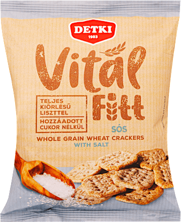 Sós teljes kiőrlésű kréker Detki
