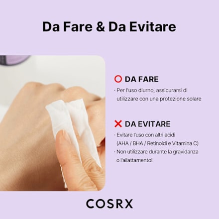 Tonico - trattamento esfoliante AHA e BHA Cosrx