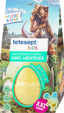 DINO AVANTURA penušava kupka u obliku jajeta za decu, 3+ godina  tetesept: KIDS