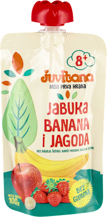 Voćna kašica - jabuka , banana, jagoda, od 8. meseca juvitana