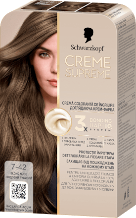 Boja za kosu - 7-42 Nude Beige Dark Blonde Schwarzkopf CREME SUPREME