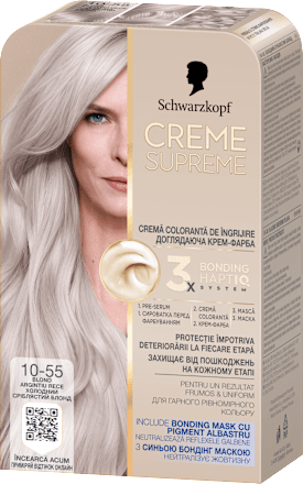 Boja za kosu - 10-55 Cool Silverblond Schwarzkopf CREME SUPREME