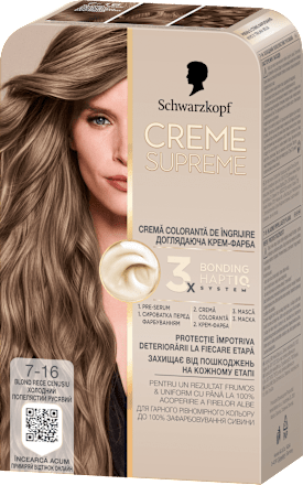 Boja za kosu – 7-16 Cool Ash Dark Blonde Schwarzkopf CREME SUPREME