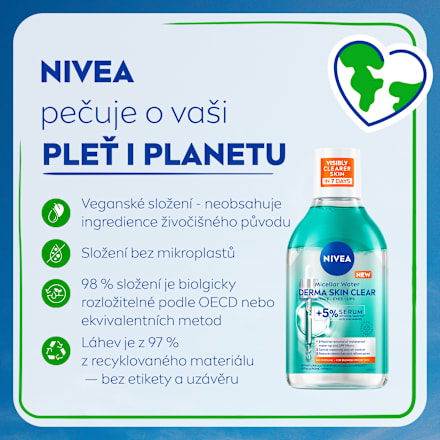 Derma Skin Clear micelární voda NIVEA