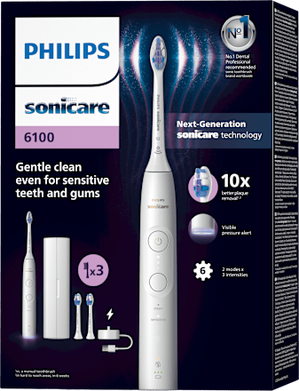 elektrický zubní kartáček 6100 HX7400/02 bílý Philips Sonicare