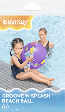 Wasserball Groove'n Splash Beach Ball sortiert Bestway