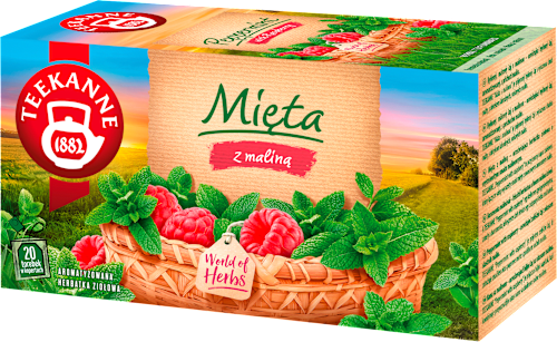 Herbata ziołowa Mięta z maliną Teekanne