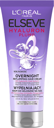Krem wypełniający do włosów na noc Hyaluron Plump Night L'ORÉAL PARiS ELSEVE