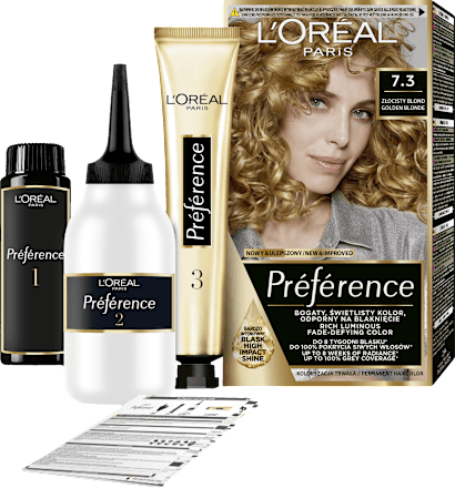 Farba do włosów 7.3 Złocisty Blond L'ORÉAL PARiS PRÉFÉRENCE