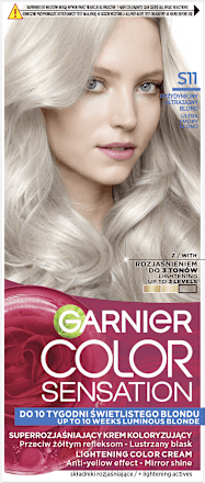 Krem koloryzujący S11 Przydymiony Ultrajasny Blond GARNIER Color Sensation