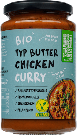 Fertiggericht, Typ Butter Chicken Curry TRESSBRÜDER