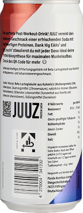 Erfrischungsgetränk, Protein Soda, Blueberry Cassis JUUZ