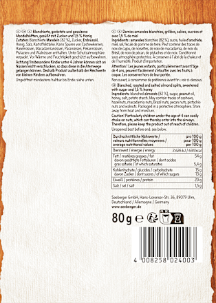 Mandeln, Honig & Salz Seeberger