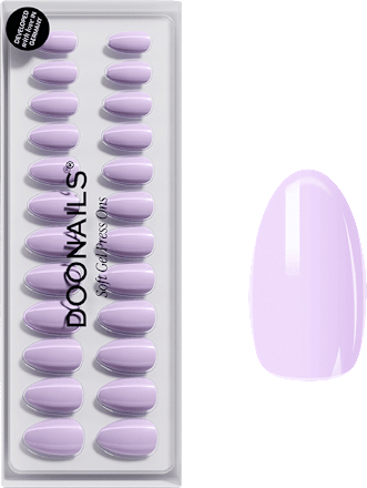Künstliche Nägel Press Ons Short Almond Lavender Mist Doonails