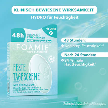 Feste Tagescreme mit Ceramiden Foamie
