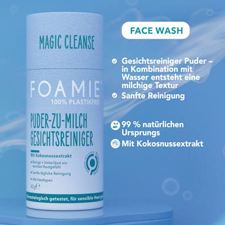 Puder-zu-Milch Gesichtsreiniger Foamie