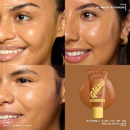 Foundation Buttermelt Glaze mit LSF 30, 06 Praline Butta NYX PROFESSIONAL MAKEUP