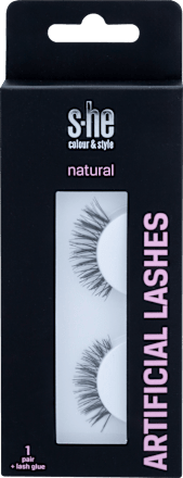 Künstliche Wimpern Natural (1 Paar) s-he colour&style