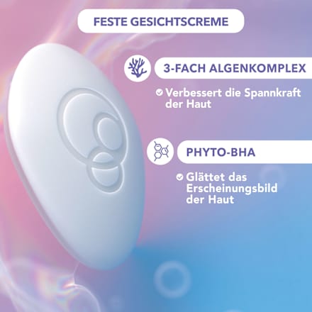 Feste Nachtcreme mit Algenkomplex Foamie