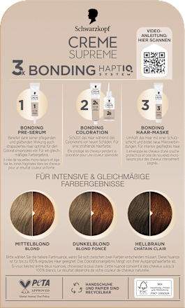 Haarfarbe 7-7 Dunkles Kupferblond Schwarzkopf CREME SUPREME