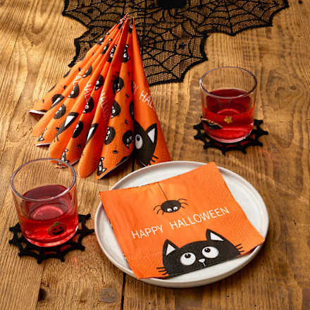 Servietten "HAPPY HALLOWEEN" (33x33 cm) BOLTZE